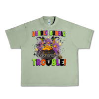 Oil Green kids halloween hubble bubble here comes trouble Urban Heavy Tee - BarkalooDesign