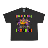 Pigment Black kids halloween hubble bubble here comes trouble Urban Heavy Tee - BarkalooDesign
