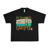 Black fifth wheel camper Urban Heavy Tee - texasbilliewilder