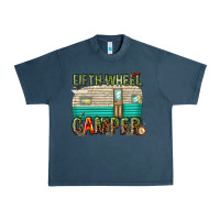 Midnight Navy fifth wheel camper Urban Heavy Tee - texasbilliewilder