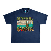 Navy fifth wheel camper Urban Heavy Tee - texasbilliewilder