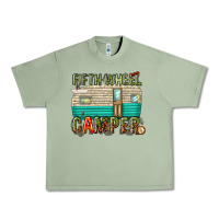 Oil Green fifth wheel camper Urban Heavy Tee - texasbilliewilder
