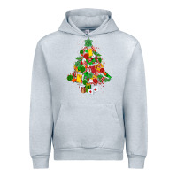 Heather Grey nurse christmas tree Urban Hoodie - MaliasSmallBusiness
