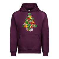 Mauve Wine nurse christmas tree Urban Hoodie - MaliasSmallBusiness
