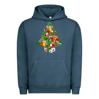 Pigment Midnight Navy nurse christmas tree Urban Hoodie - MaliasSmallBusiness