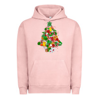 Pigment Salmon nurse christmas tree Urban Hoodie - MaliasSmallBusiness