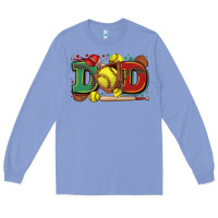 Colony Blue dad softball Long Sleeve Tee - Zillion Design Studio