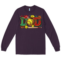 Plum dad softball Long Sleeve Tee - Zillion Design Studio