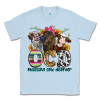Dusty Blue ocd obsessive cow disorder Classic Tee - Zillion Design Studio