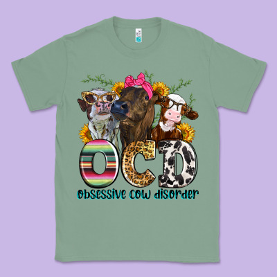 Ocd Obsessive Cow Disorder Classic Tee Designed By Zillion Design Studio