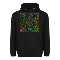 Black halloween witch symbols seamless pattern Heavyweight Hoodie - BundleAndBundleShop