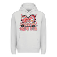 Dove Grey love bug Premium Hoodie - MaliasSmallBusiness