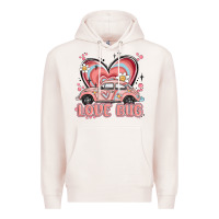 Pale Pink love bug Premium Hoodie - MaliasSmallBusiness