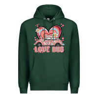 Sports Green love bug Premium Hoodie - MaliasSmallBusiness