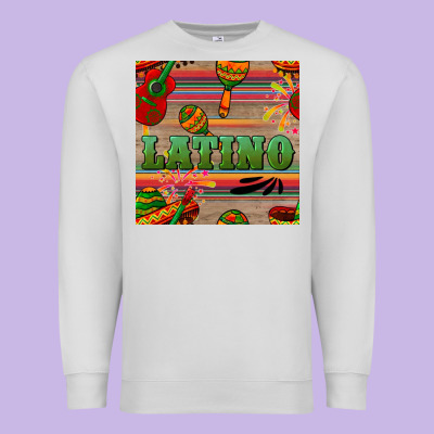 Latino Seamless Pattern Premium Sweatshirt Designed By Bundleandbundleshop