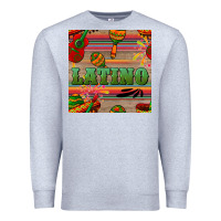 Heather Grey latino seamless pattern Premium Sweatshirt - BundleAndBundleShop