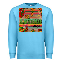 Ocean Blue latino seamless pattern Premium Sweatshirt - BundleAndBundleShop