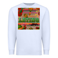 White latino seamless pattern Premium Sweatshirt - BundleAndBundleShop