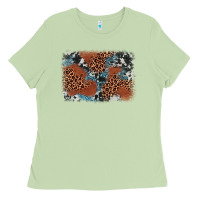 Matcha leopard cowhide background Ladies Tee - BarkalooDesign