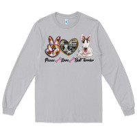 Moon Dust peace love bull terrier Long Sleeve Tee - RanaPortraitStore