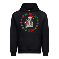 Ho Ho Holly Shit Skeleton Santa Urban Hoodie | Teevron