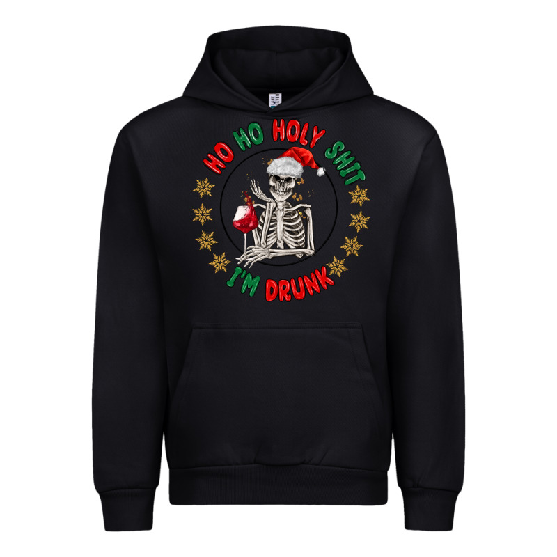 Ho Ho Holly Shit Skeleton Santa Urban Hoodie by MaliasSmallBusiness | Teevron