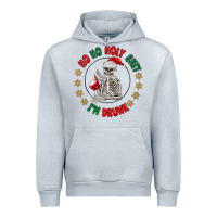 Heather Grey ho ho holly shit skeleton santa Urban Hoodie - MaliasSmallBusiness