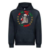 Navy ho ho holly shit skeleton santa Urban Hoodie - MaliasSmallBusiness