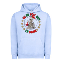 Pigment Grape Ice ho ho holly shit skeleton santa Urban Hoodie - MaliasSmallBusiness