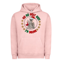 Pigment Salmon ho ho holly shit skeleton santa Urban Hoodie - MaliasSmallBusiness