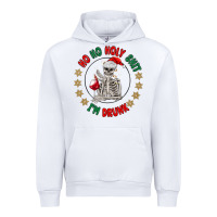 White ho ho holly shit skeleton santa Urban Hoodie - MaliasSmallBusiness