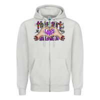 Dove Grey this girl loves halloween Zipper Hoodie - CowhideDigitalArt