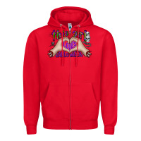 Red this girl loves halloween Zipper Hoodie - CowhideDigitalArt