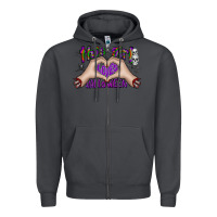Smoke this girl loves halloween Zipper Hoodie - CowhideDigitalArt