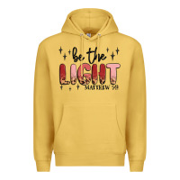 Antique Gold be the light Premium Hoodie - MaliasSmallBusiness