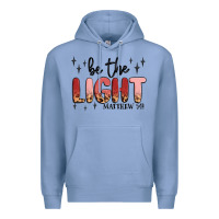 Colony Blue be the light Premium Hoodie - MaliasSmallBusiness