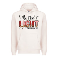 Pale Pink be the light Premium Hoodie - MaliasSmallBusiness