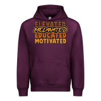 Mauve Wine elevated melanated educated motivated Urban Hoodie - NancyCooperArtShop