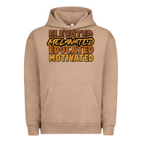 Pigment Burro elevated melanated educated motivated Urban Hoodie - NancyCooperArtShop