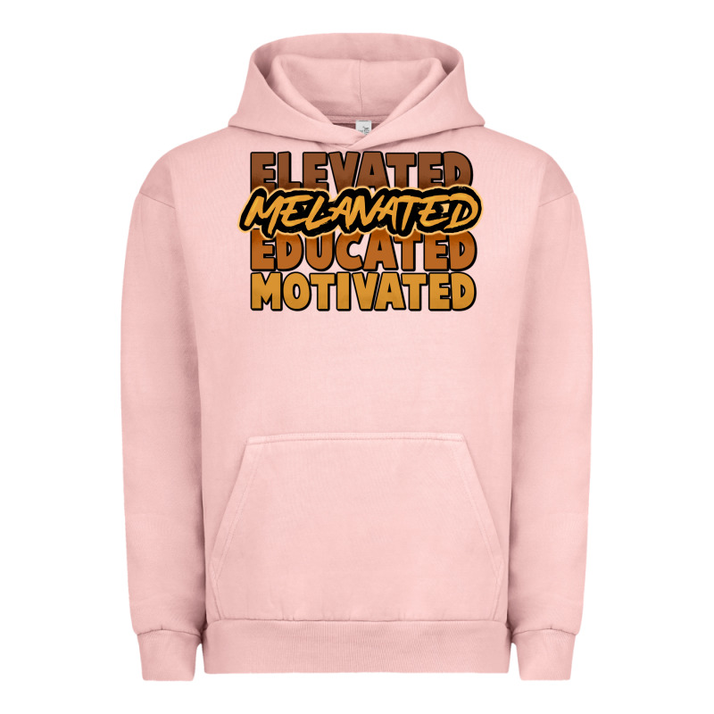 Elevated Melanated Educated Motivated Urban Hoodie by NancyCooperArtShop | Teevron