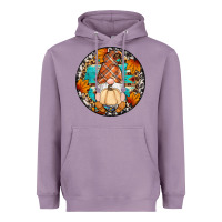 Fall Gnomes Round Earrings Heavyweight Hoodie | Teevron