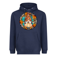 Navy fall gnomes round earrings Heavyweight Hoodie - Artiststas