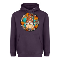 Plum fall gnomes round earrings Heavyweight Hoodie - Artiststas