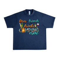 Navy fires friends drinks camping crew Urban Heavy Tee - texasbilliewilder