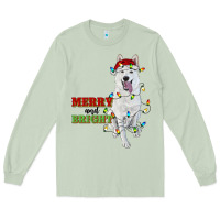 Matcha merry and bright white shepherd Long Sleeve Tee - RanaPortraitStore