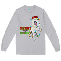 Moon Dust merry and bright white shepherd Long Sleeve Tee - RanaPortraitStore