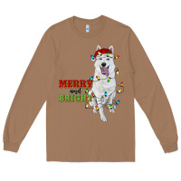 Toasted Coconut merry and bright white shepherd Long Sleeve Tee - RanaPortraitStore