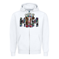White autism mom 2 Zipper Hoodie - SublimationCraftShop