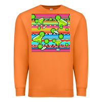 Carrot margarita serape seamless pattern Premium Sweatshirt - BundleAndBundleShop