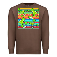 Chestnut margarita serape seamless pattern Premium Sweatshirt - BundleAndBundleShop